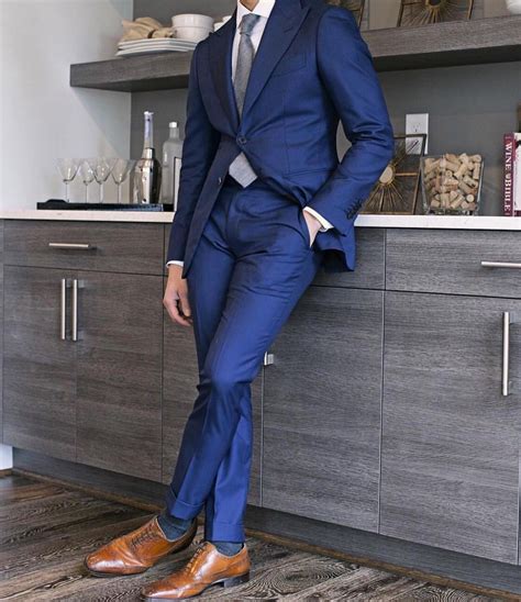 navy suit brown shoes|blue suit brown shoes wedding.